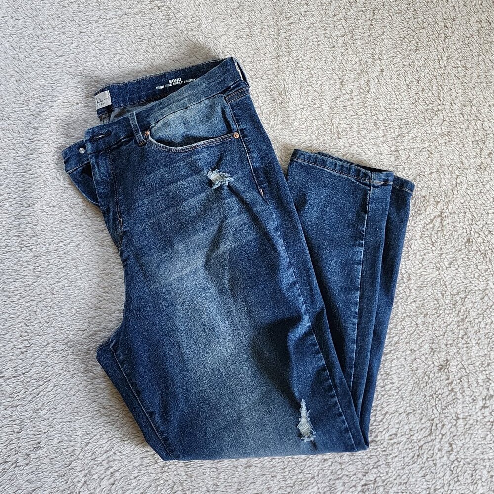 Nicole Miller Soho High Rise Ankle Skinny Jeans